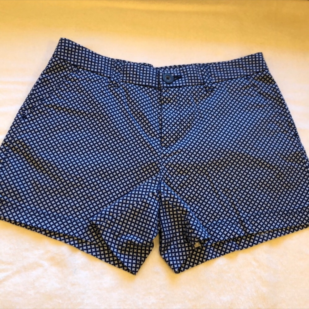 Blue patterned shorts